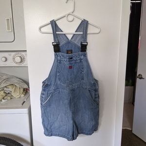 Vintage Denim Overall shorts Size 12